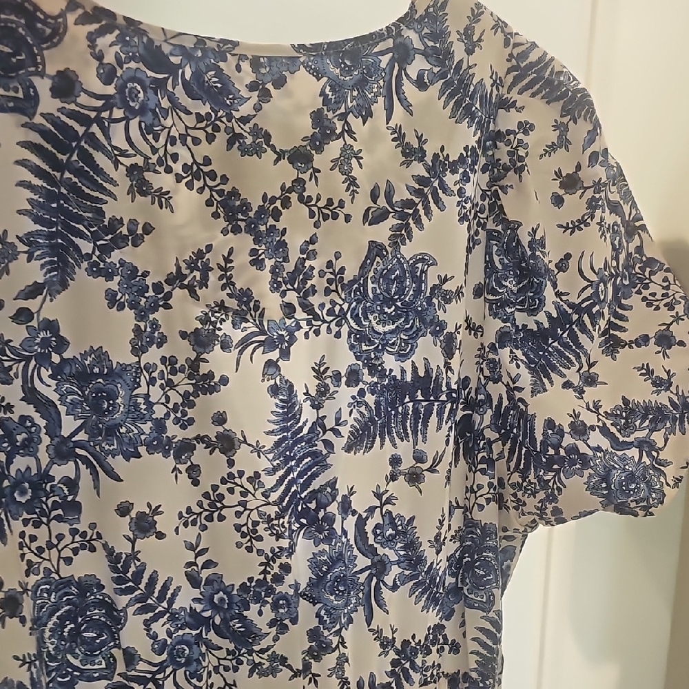 Anthropologie Blue and White Maxi Dress - Picture 6 of 6